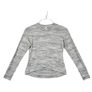 Lululemon Close to Crossing Long Sleeve Rulu Space Dye Camo White Grey Large